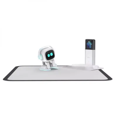 Умный робот EMO Go Home AI Desktop Pet Robot с беспроводной станцией, белый Умный робот EMO Go Home AI Desktop Pet Robot с беспроводной станцией, белый