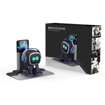 Умный робот EMO Go Home AI Desktop Pet Robot с беспроводной станцией GO HOME, черный Умный робот EMO Go Home AI Desktop Pet Robot с беспроводной станцией GO HOME, черный